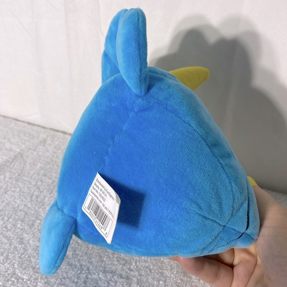 Fun Express Blue Yellow Triceratops Dinosaur Head Plush Toy - Picture 6 of 10